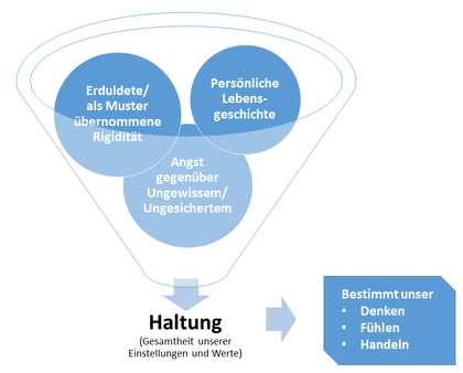 Grafik Begriffsklärung zu Haltung